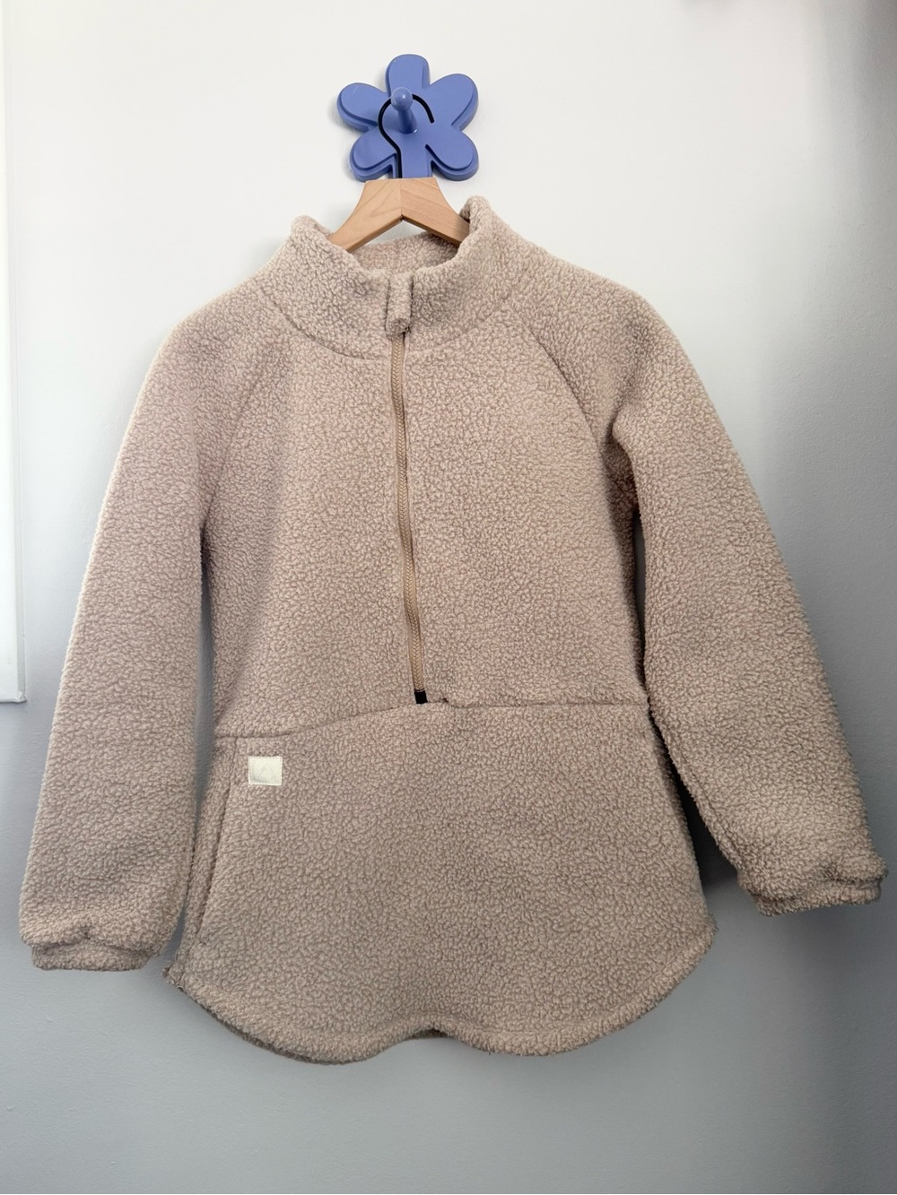 Deso Small Batch 1/2 Zip Fleece Pullover Beige Outdoor Fall Winter